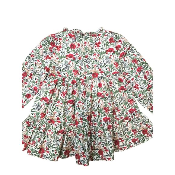 Mayoral Dress Baby Girl Size 24 Months Bunny Bird Floral Long Sleeve 18 M - Picture 5 of 8